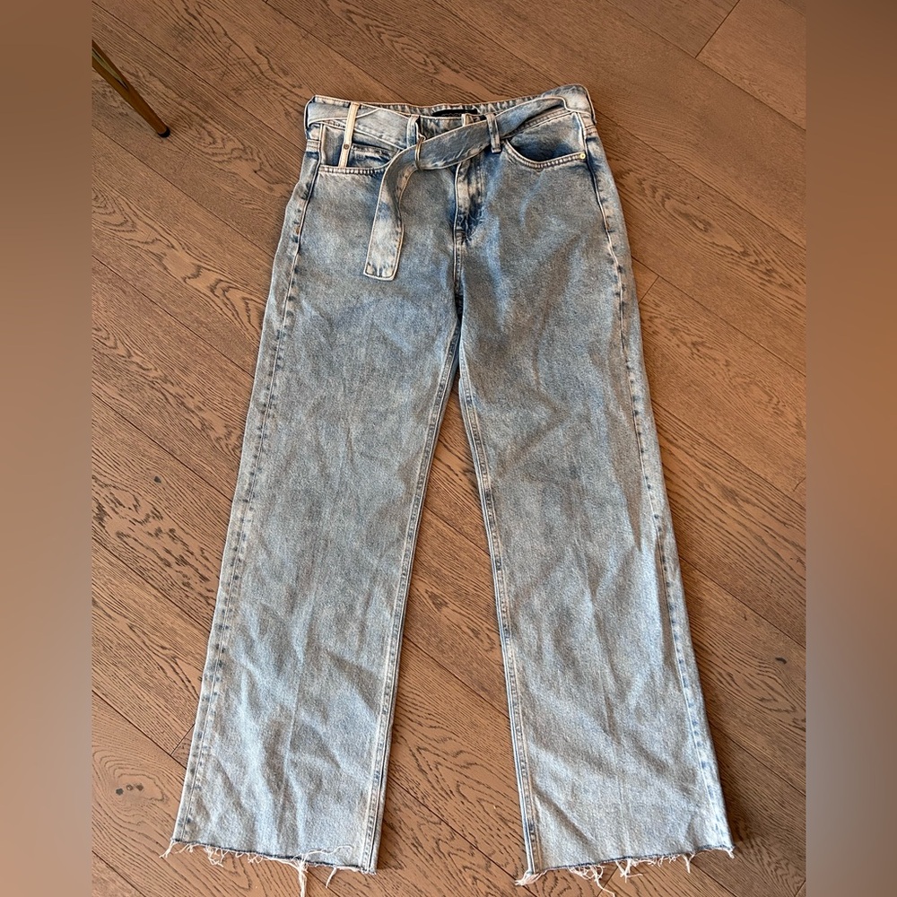 Mavi 70’s wide leg jeans with buckle